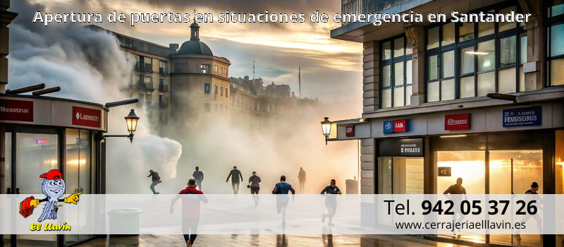Apertura de puertas en situaciones de emergencia en Santander
