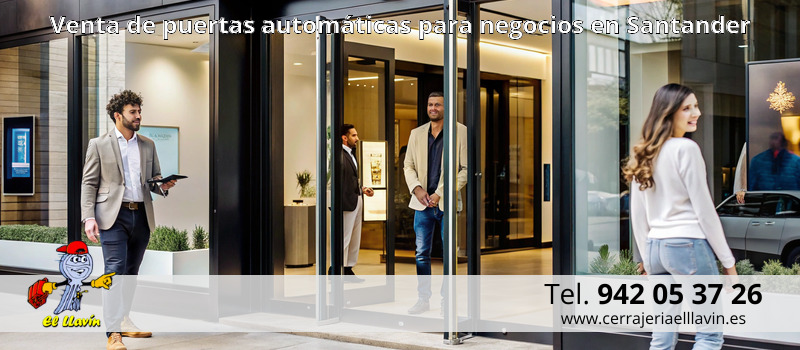 Venta de puertas automáticas para negocios en Santander